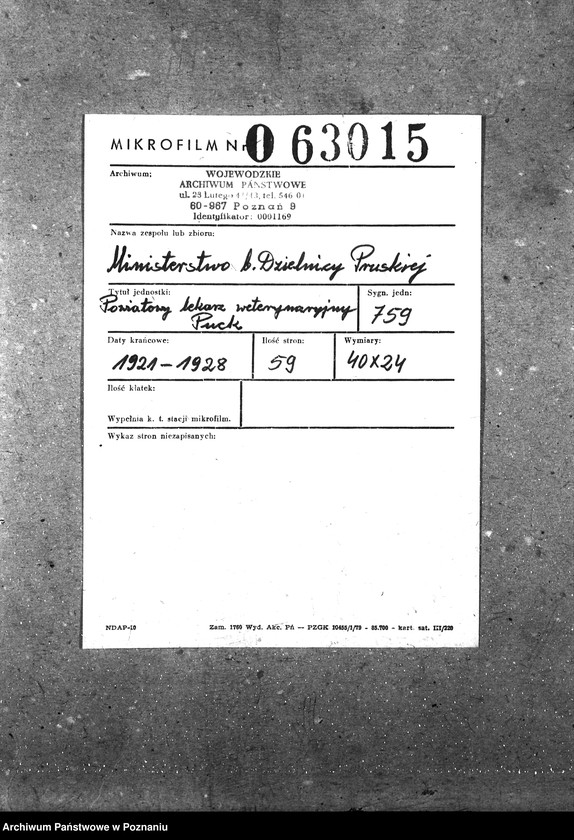 Obraz 2 z jednostki "Pow. lekarz Weterynaryjny Puck"