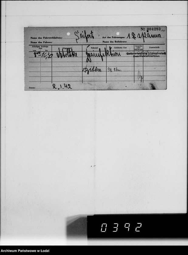 Obraz 14 z jednostki "A.Seifert Rechnungen. [za dostawy towarów dla Getta]"