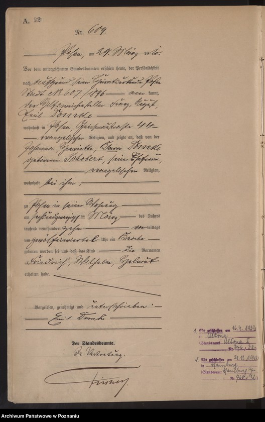 Obraz 13 z jednostki "[Rejestr główny urodzeń]"