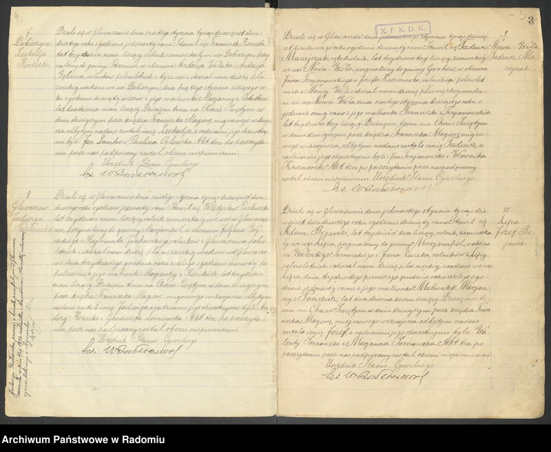 image.from.unit.number "Duplikat akt urodzonych, zaślubionych i zmarłych parafii Głowaczów za 1920 rok"