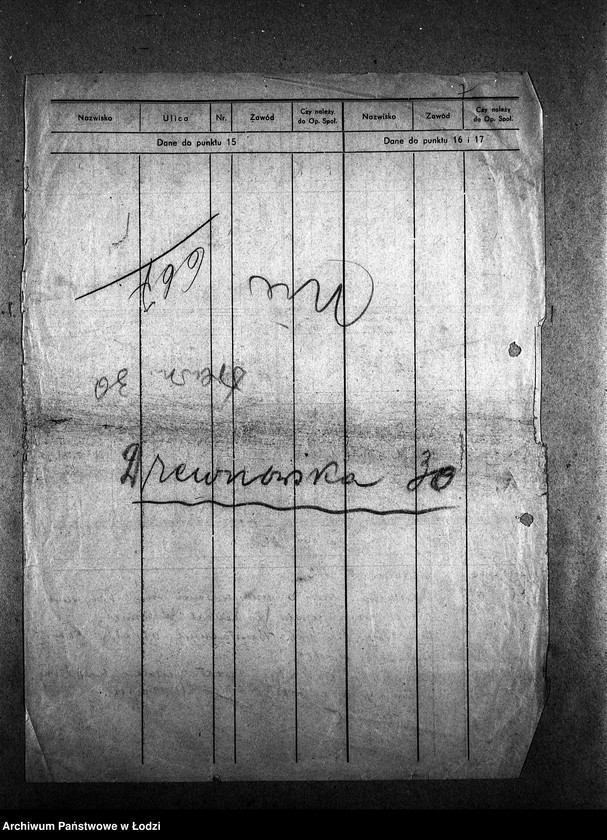 Obraz 9 z jednostki "[Kuchnia nr 404, ul. Drewnowska 12. Kuchnia nr 37, ul. Drewnowska 30. Kuchnia, ul. Drewnowska 32. Działalność kuchni, personel, konsumenci, kontrole]"