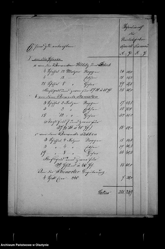 image.from.unit.number "/Recess in der Reallasten- Ablösungssachen der Kirchengemeinde Rosengarten von der Kgl. Gen. Kommision für die Provinzen Ost- u. Westpreussen u. Posen mit Ablösungsberechnung in Abschrift/"