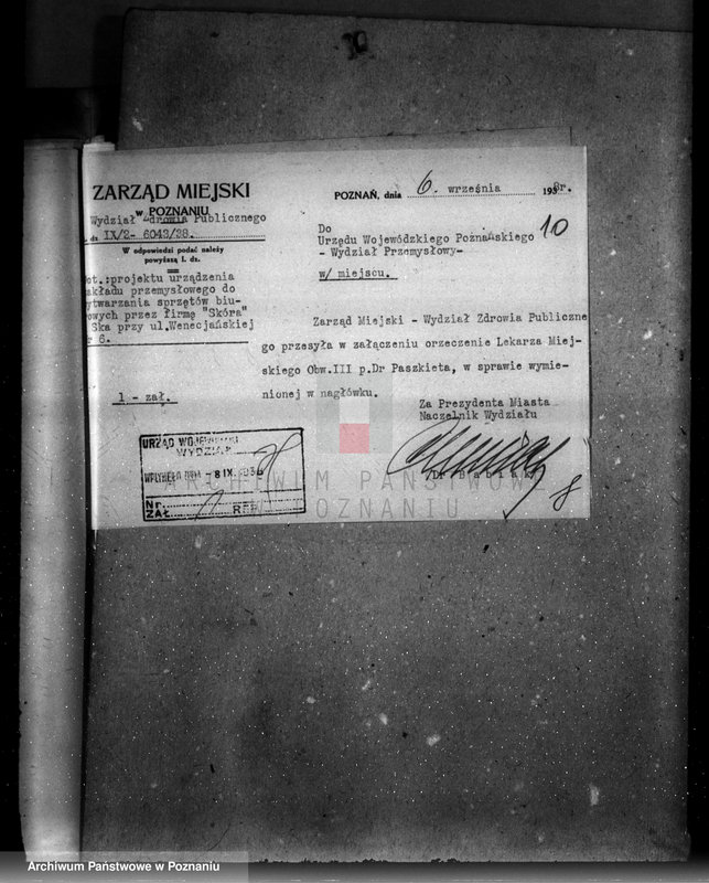 image.from.unit.number "Projekt urządzenia wytwórni sprzętów biurowych w Poznaniu ul. Wenecjańska 6 Skóra i Spółka"