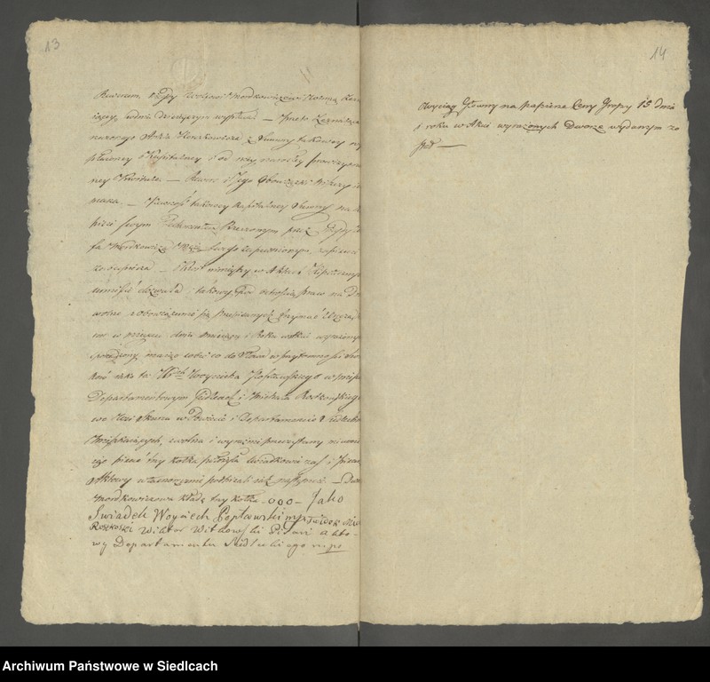 Obraz 11 z jednostki "Volumen 6ty. Księga Isza z roku 1815 [Akta notarialne od numeru 1 do numeru 174]"