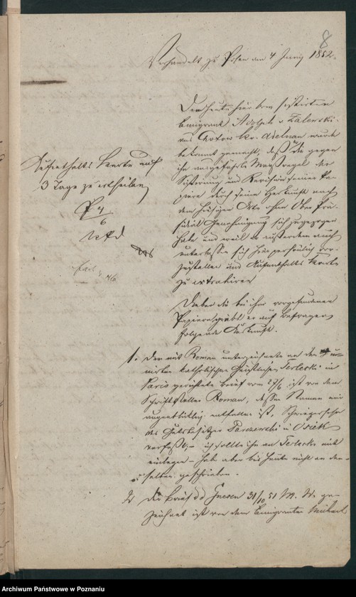 Obraz 16 z jednostki "A. betr. den polnischen Emigranten Adolf von Zalewski"