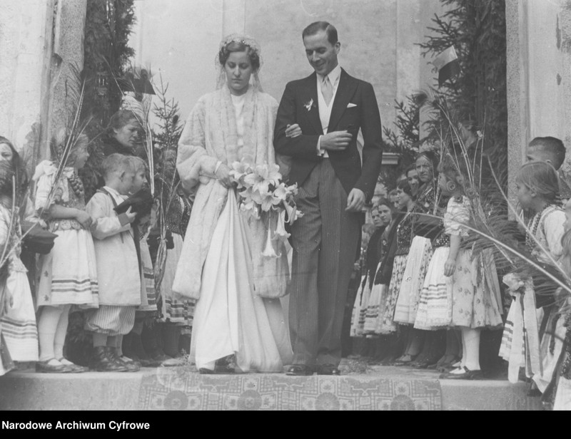 image.from.unit.number "Ślub hrabiego Benedykta Tyszkiewicza z księżniczką Eleonorą Radziwiłł"