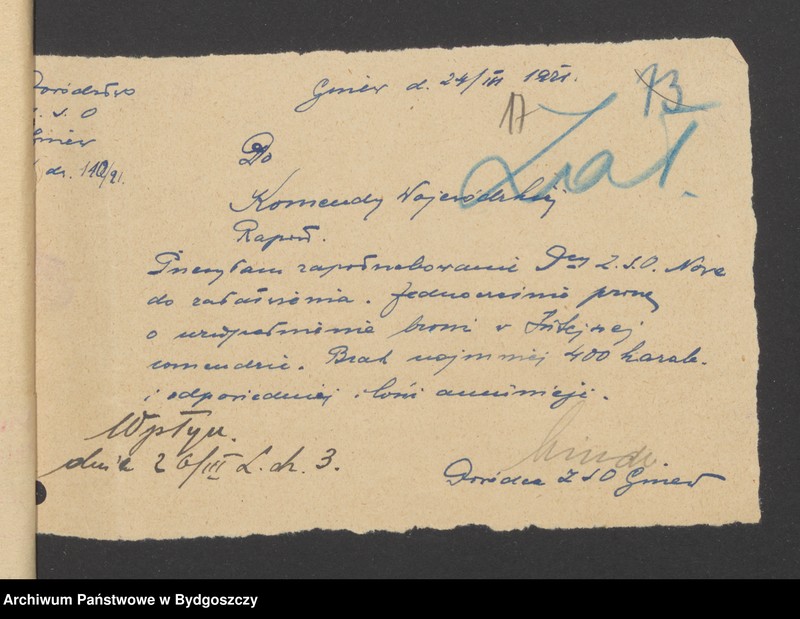 image.from.unit.number "Zaopatrzenie w broń Komendy Wojewódzkiej i Komend Powiatowych Zachodniej Straży Obywatelskiej na Województwo Pomorskie"