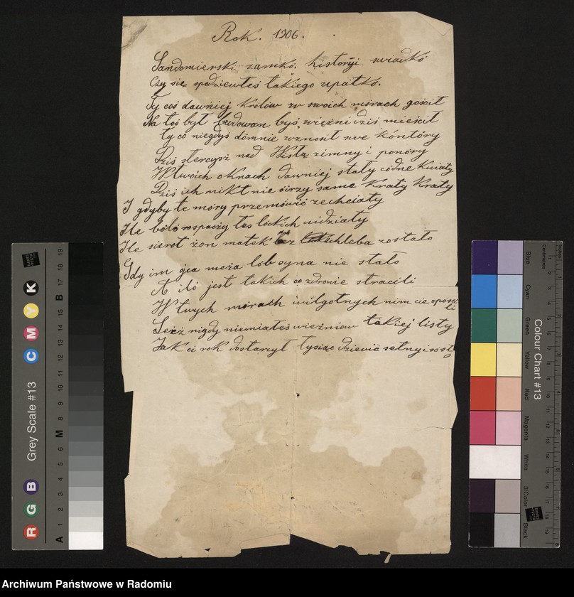 Obraz 14 z kolekcji "Poezja w archiwaliach skryta111"