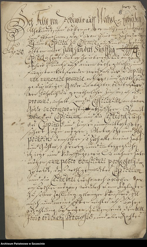 image.from.unit.number "Domkapitel contra Hofrat Felix v[on] Podevils und den Kriegskommissarius Paul Grantz in po debiti."