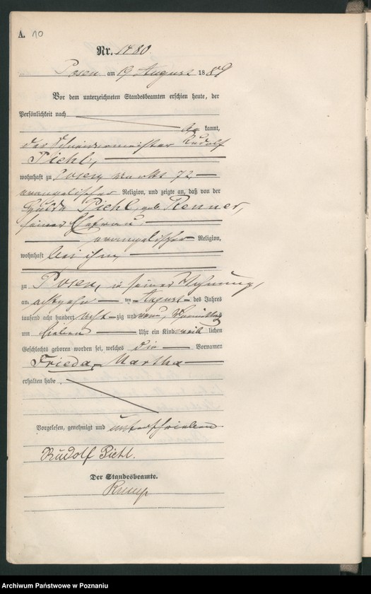 Obraz 13 z jednostki "Księga urodzeń t. IV"