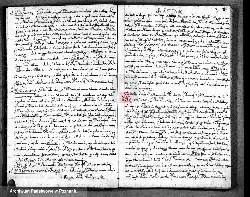 Obraz 3 z jednostki "Akta urodzonych, zaślubionych i zmarłych"