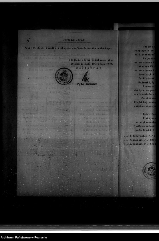 Obraz 9 z jednostki "Miasto Gniewkowo; członkowie magistratu"