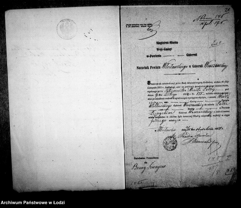 Obraz 19 z jednostki "Akta w przedmiocie przesiedleń"