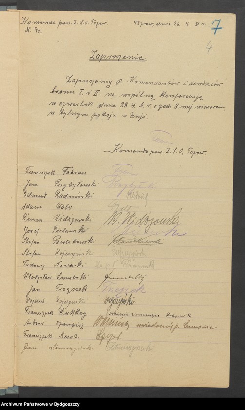 image.from.unit.number "[Sprawozdania Komendy Powiatowej Zachodniej Straży Obywatelskiej w Tczewie z zebrań i wieców]"