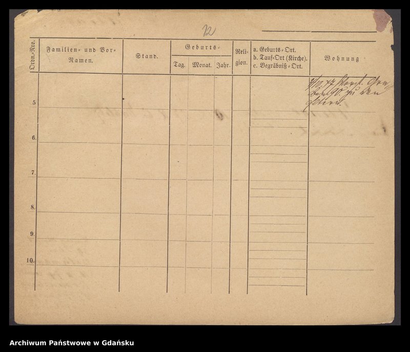 image.from.unit.number "Karty meldunkowe: Klinge - Klinkosch"