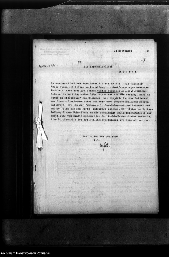 Obraz 5 z jednostki "Gustaw Kurzhals - Ulmenhof, Kreis Posen (Poznań)"