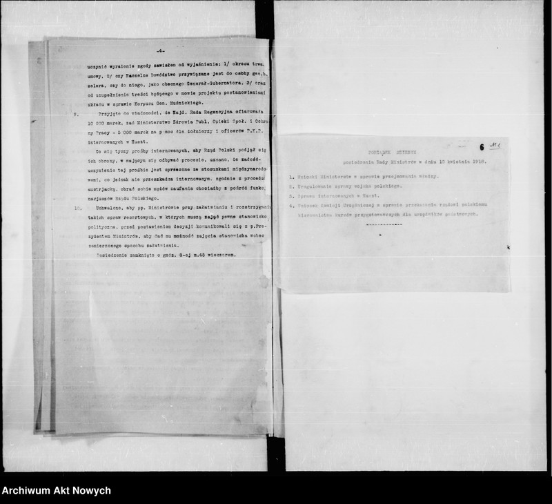 image.from.unit.number "Posiedzenia Rady Ministrów Królestwa Polskiego. Protokoły z załącznikami. 4.04.1918 r. - 30.06.1918 r. T. 2"