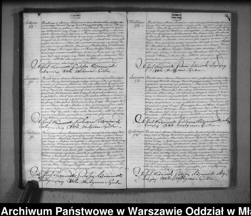 image.from.unit.number "Akta urodzeń, małżeństw i zgonów"