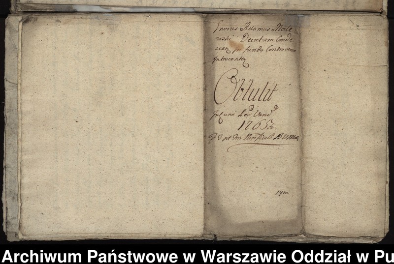 image.from.unit.number "Ekstrakty z ks. gr. i ziem. warszawskich oraz sumariusze dokumentów przedstawianych przez strony jako materiał dowodowy w sprawach z lat 1755-1767 między opatem Walentym Michałem Żółtowskim i konwentem a Jakubem i Anną Stokowskimi o rozgraniczenie dóbr opackich Grabie i Grabia Wólka i dóbr Stokowskich Osieczek i Przekory oraz o wzajemne szkody"