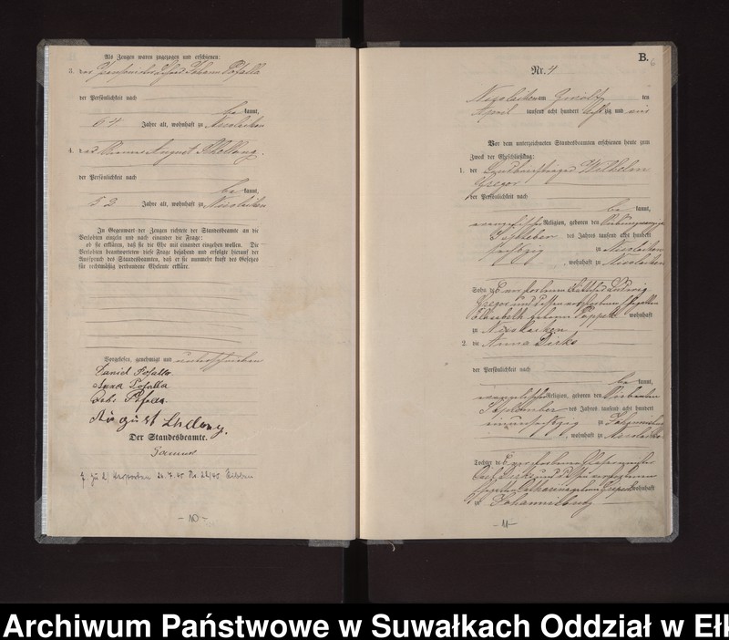 image.from.unit.number "Heiraths-Haupt-Register des Königlichen Preussischen Standes-Amtes Stadt Nicolaiken Kreis Sensburg"