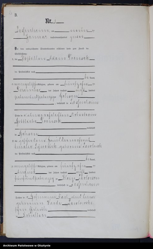 image.from.unit.number "Heiraths-Haupt-Register Nr 1 - 15"