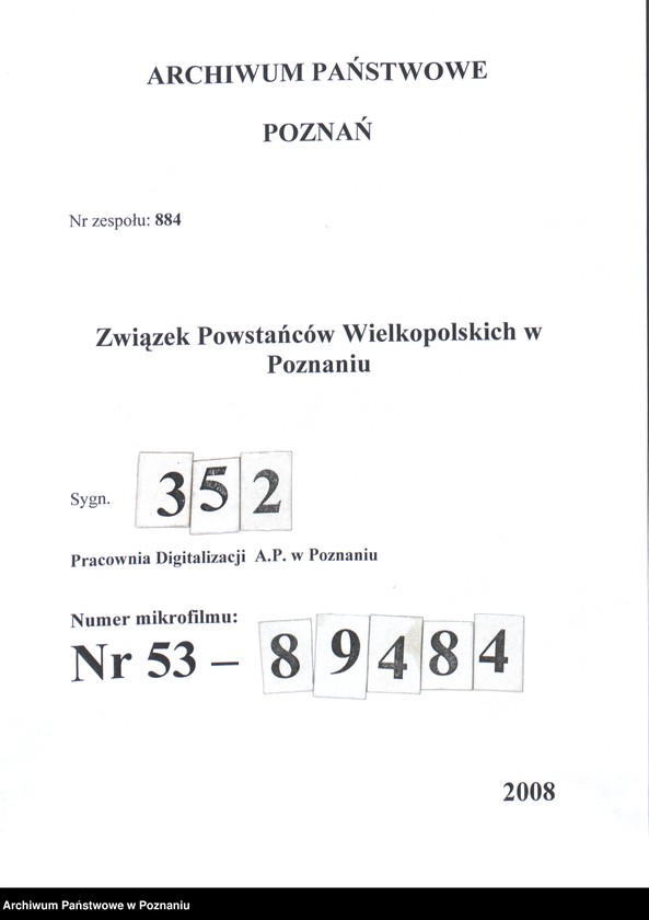 Obraz 1 z jednostki "Września - akta koła."