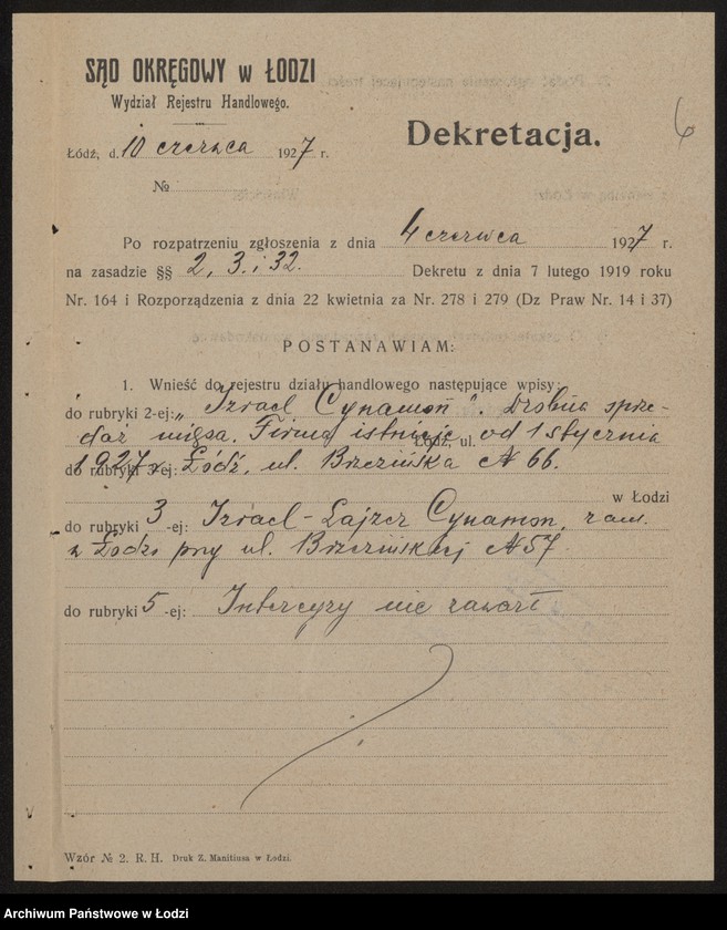 Obraz 8 z jednostki "Izrael Cymmerman- drobna sprzedaż mięsa"