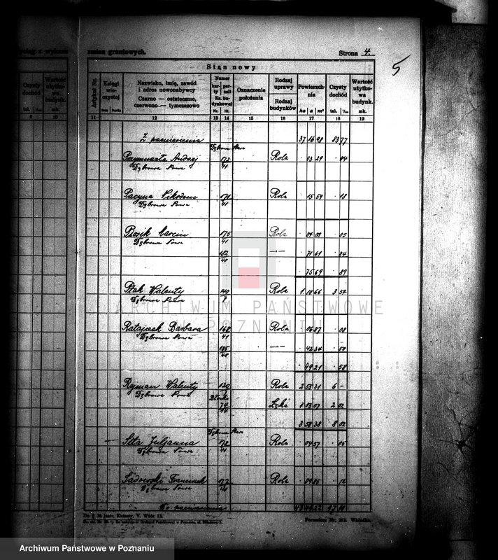 Obraz 9 z jednostki "Wykaz nabywców i powierzchni parcelacji majątku Gościeszyn powiatu wolsztyńskiego"