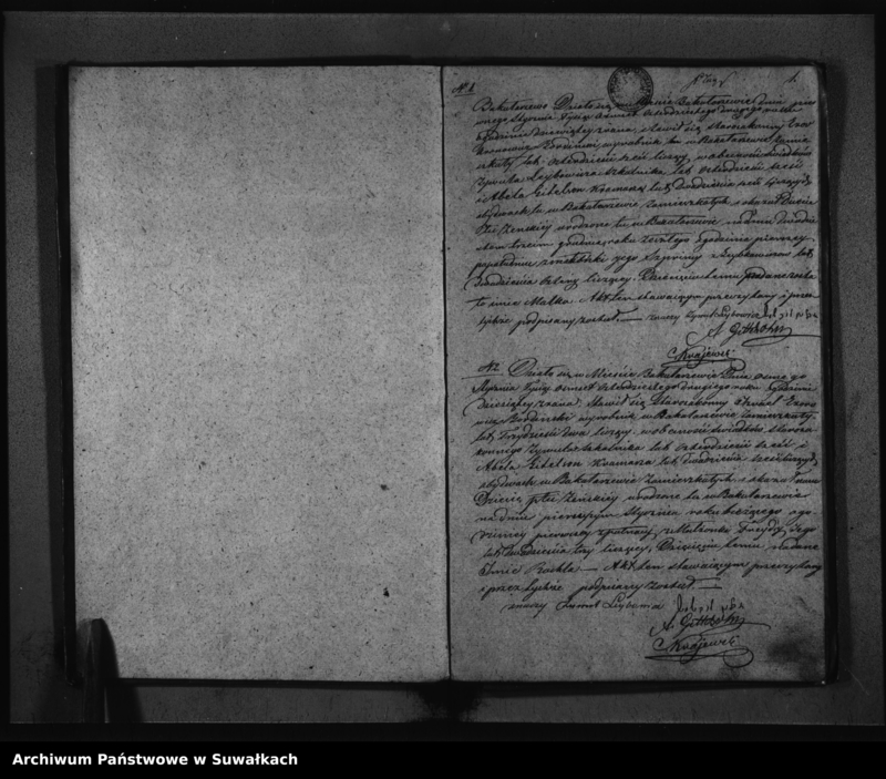 image.from.unit.number "Duplikat Akt osób Urodzonych, Zmarłych i Zaślubionych Urzędnika Stanu Cywilnego Wyznania Mojżeszowego Okręgu Bakałarzewo pro 1842"