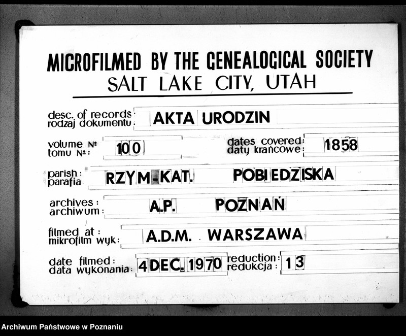 Obraz 1 z jednostki "Duplikat baptisatorum"