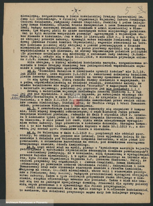 Obraz 14 z jednostki "Ogólne uwagi i spostrzeżenia dotyczące powstania wielkopolskiego."