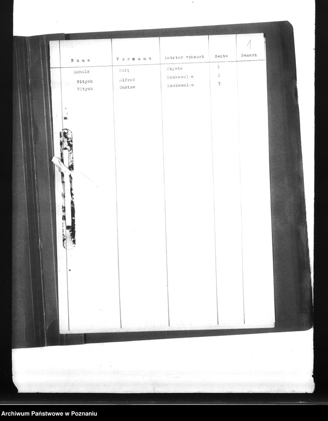 Obraz 5 z jednostki "Wykazy miejscowych Niemców, którzy zginęli w 1939 roku. Kreis Wielun"