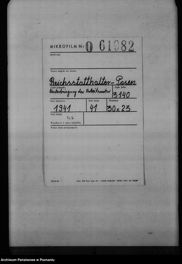 Obraz 2 z jednostki "Unterbringung der Arbeitsämter"