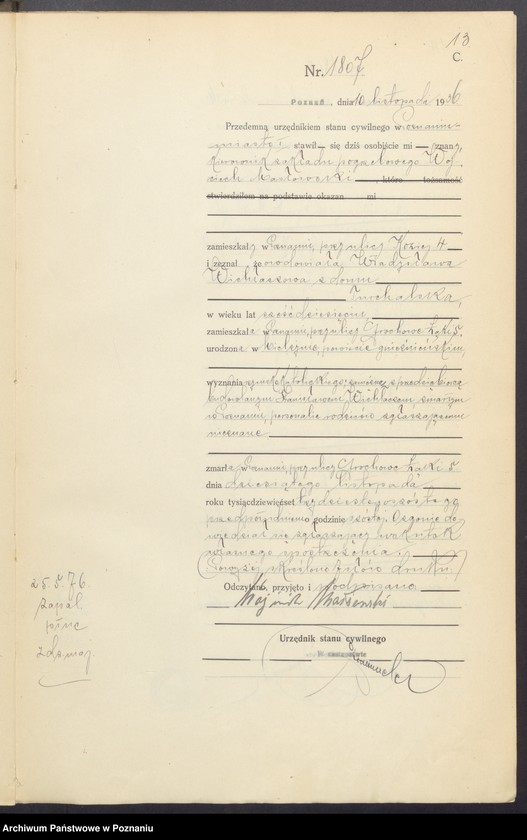 Obraz 15 z jednostki "Księga miejscowa zgonów tom IV [Rejestr główny zgonów]"