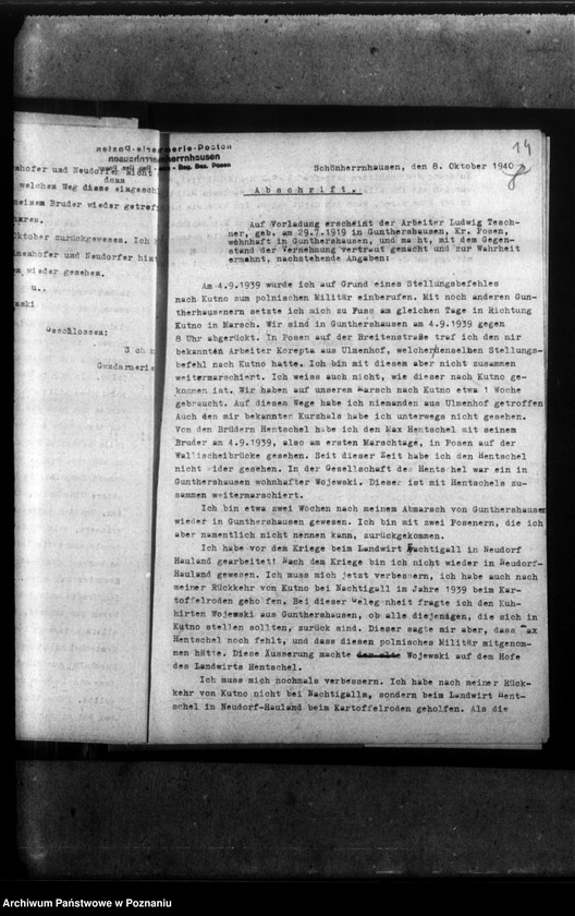 Obraz 18 z jednostki "Gustaw Kurzhals - Ulmenhof, Kreis Posen (Poznań)"