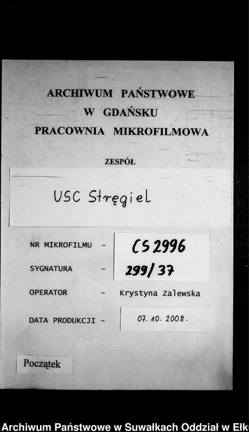 image.from.unit.number "Heiraths-Neben-Register des Preussischen Standes-Amtes Gr. Strengeln Kreis Angerburg"