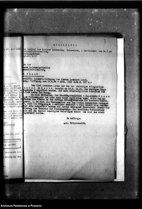 Obraz 7 z jednostki "[Akta personalne wychowanka Leonarda Lotto, ur. 8 XII 1941]."