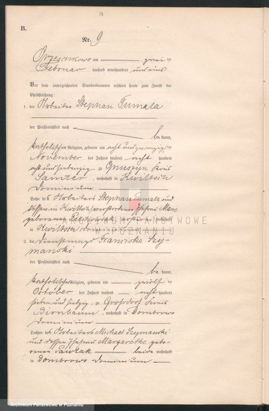 Obraz 20 z jednostki "Heiraths-Neben-Register"