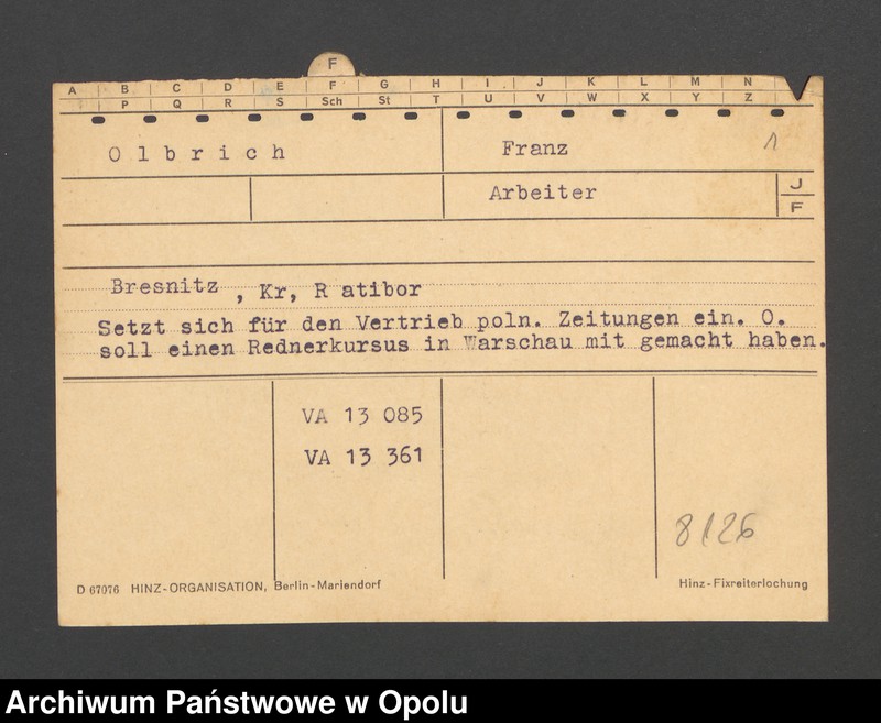 Obraz 3 z jednostki "[Olbrich Franz, zam. Bresnitz]"