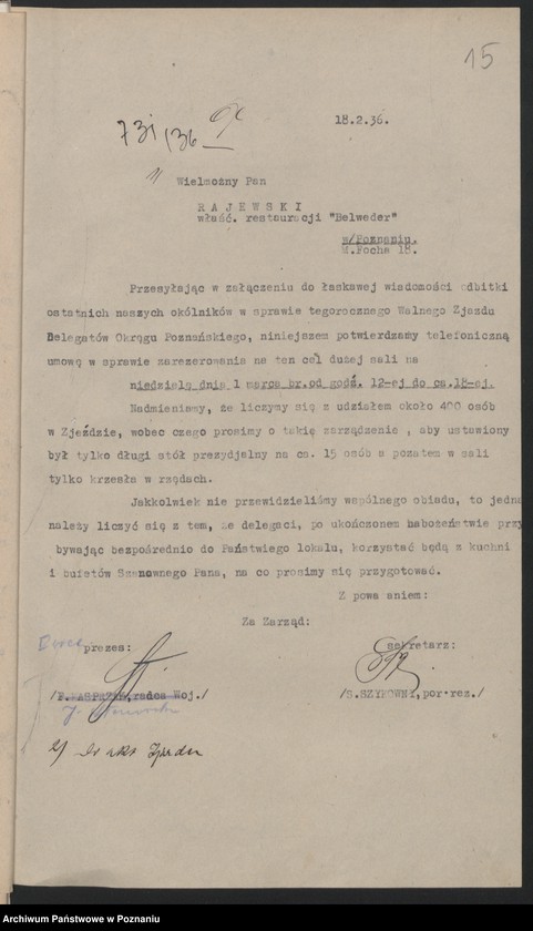 image.from.unit.number "I. Walny Zjazd Delegatów Okręgu Poznańskiego Związku Weteranów Powstań Narodowych 1.III.1936 r."