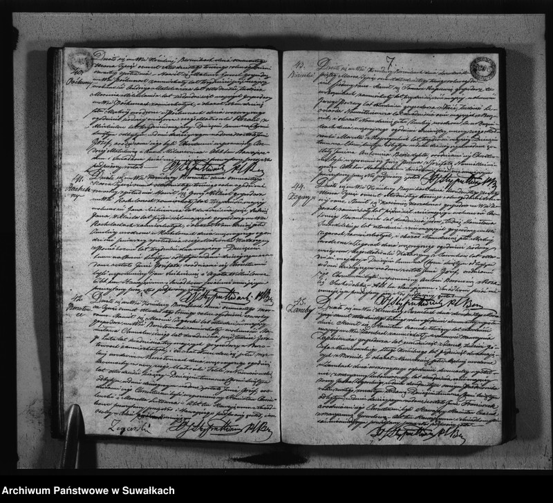 image.from.unit.number "Księga Duplikat Zaślubionych, Urodzonych i Zmarłych w Parafij Berznickiej w Roku 1843"