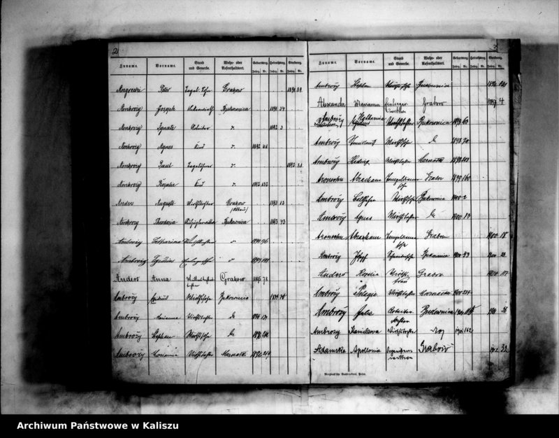 Obraz 5 z jednostki "[Skorowidze urodzeń, małżeństw, zgonów]"