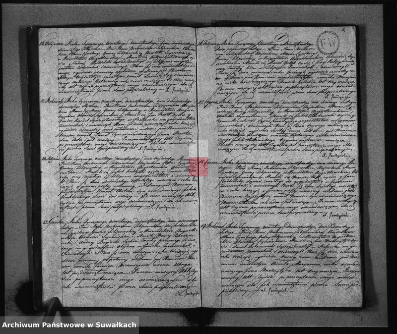 image.from.unit.number "Akta Zeyścia Gminy Filipowskiey od dnia 1 Stycznia do dnia 31 Grudnia 1819"