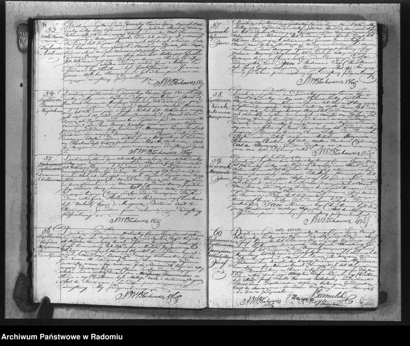 image.from.unit.number "Księga aktów cywilno religijnych urodzonych, zaślubionych i zmarłych kościoła parafialnego szydłowieckiego na rok 1846"