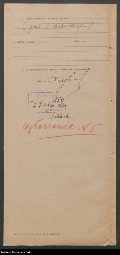 Obraz 10 z jednostki "J.Markowicz i Nasielski- zakład meblarski"