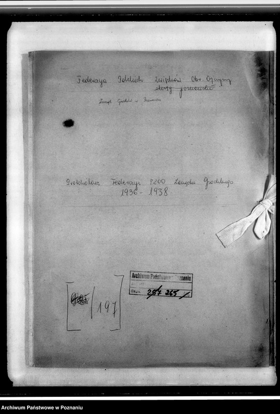 Obraz 4 z jednostki "Protokolarz Federacji Polskich Związków Obrońców Ojczyzny Zarządu Grodzkiego w Poznaniu"