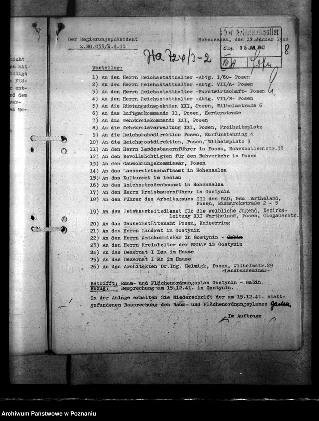 Obraz 12 z jednostki "Wirtschaftsplan Gostynin und Gąbin"