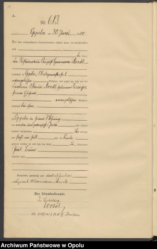 image.from.unit.number "[Księga urodzeń za rok 1900 Opole nr 675-1393]"