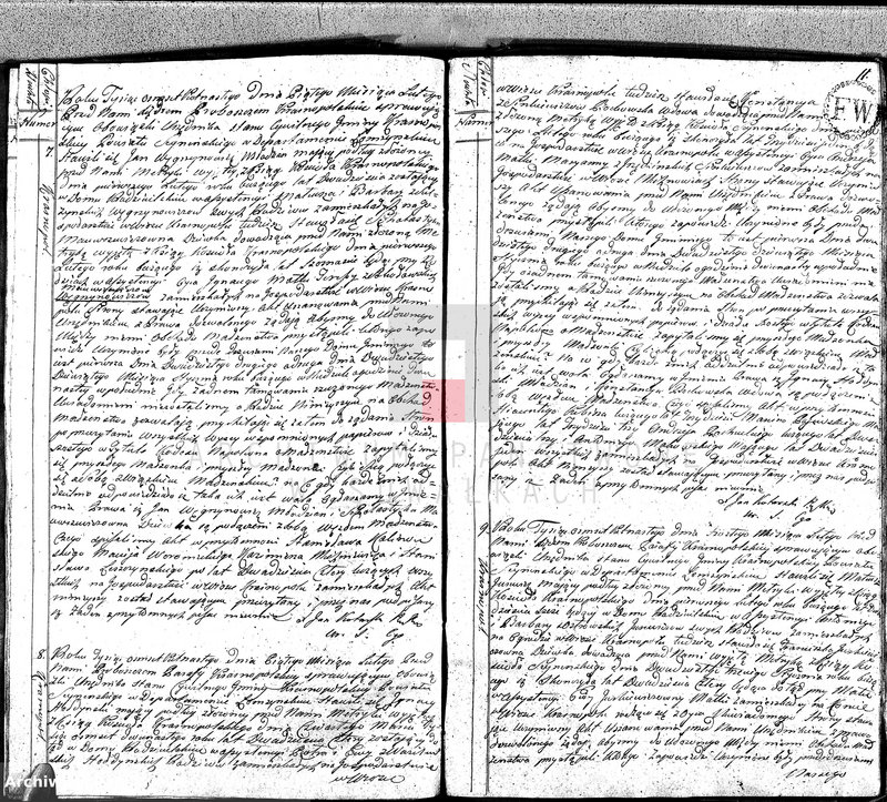 image.from.unit.number "Akta Gminy Krasnopolskiey Pttu Seyn. Depptu Łomżyńskiego 1815. Małżeństwa."