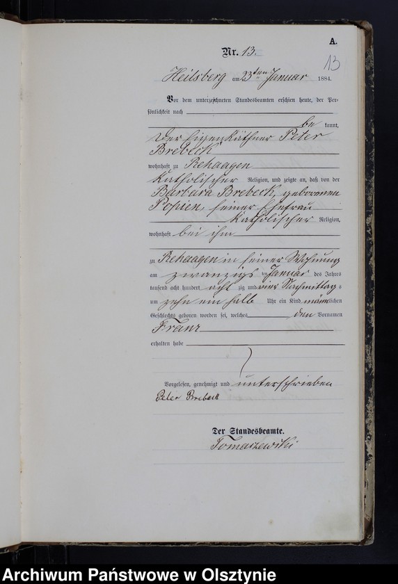 image.from.unit.number "Geburts-Haupt-Register Nr 1 - 150"